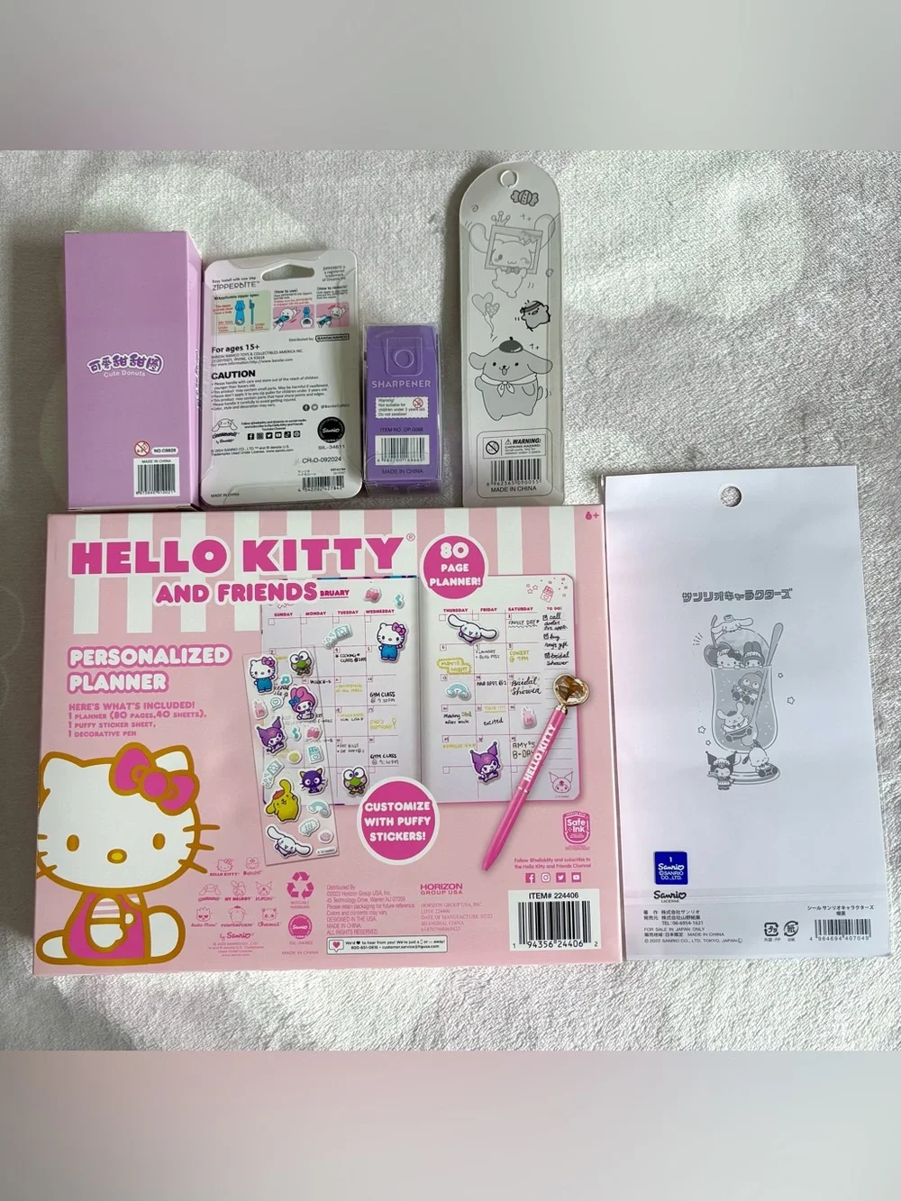 NEW Sanrio Hello Kitty Stationery Kawaii Bundle School Supplies Planner Cute